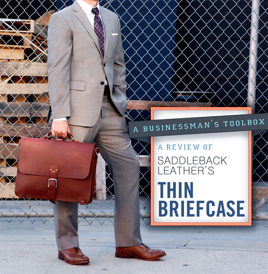 Thirteener Thin Leather Briefcase