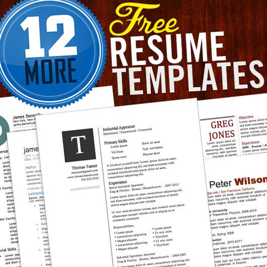 12 Resume Templates For Microsoft Word Free Download Primer