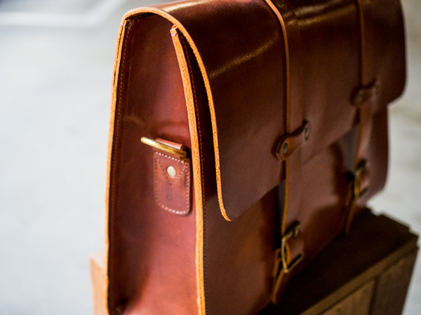 Jackson Wayne Vintage Full Grain Leather Briefcase Laptop Bag