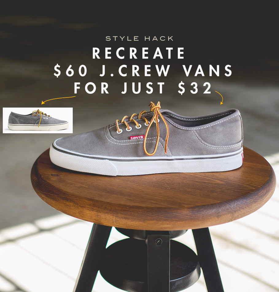 Recreate $60 J.Crew Vans for just $32 