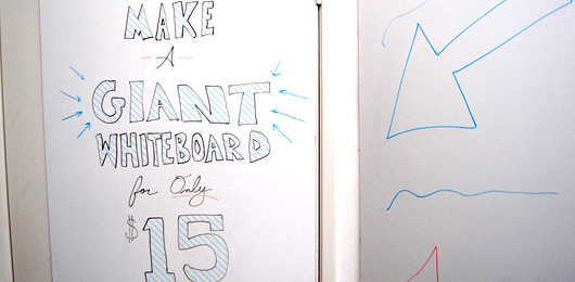 $34 DIY Giant Whiteboard Hack  How To Make A Custom Dry Erase