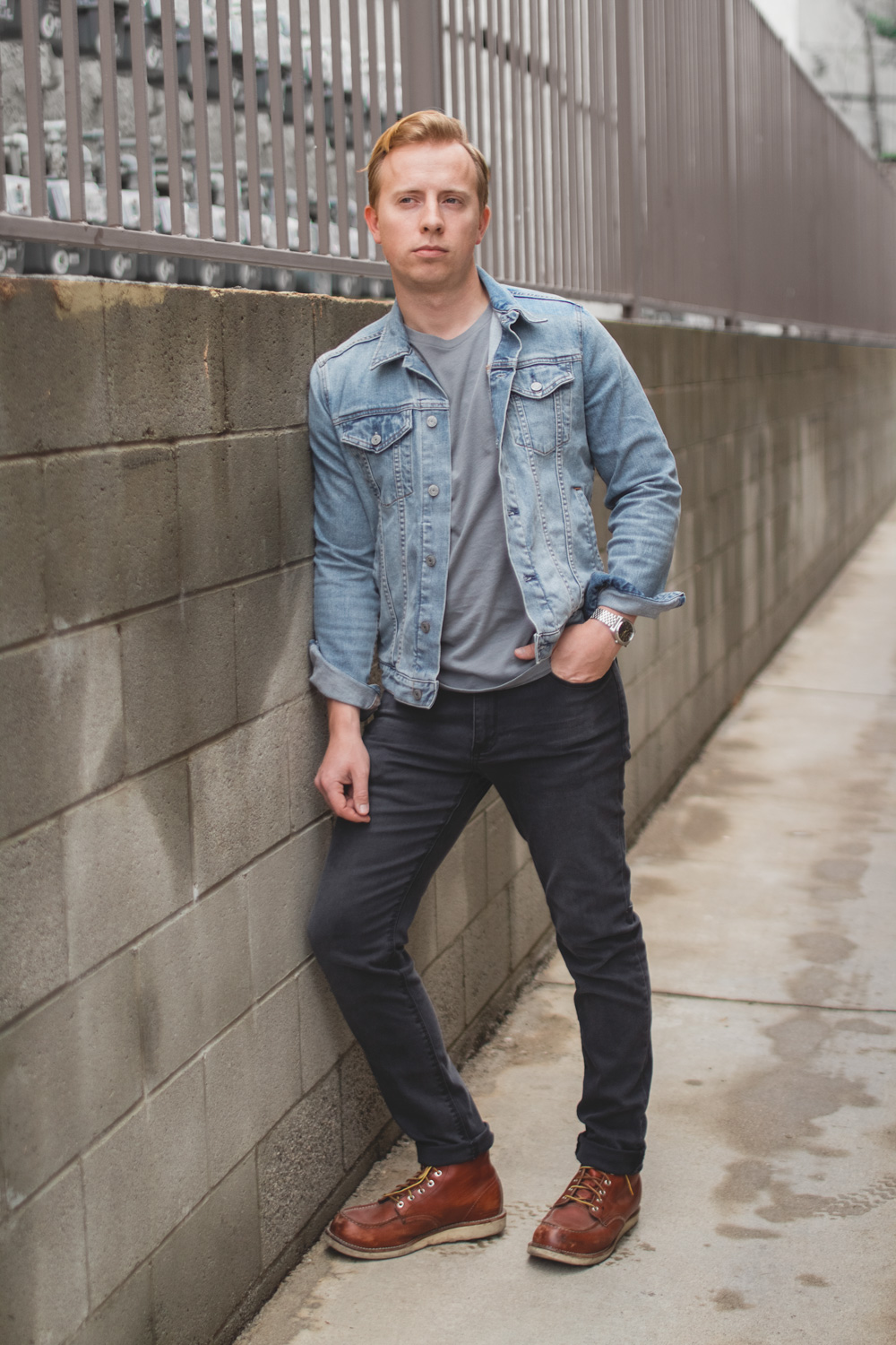 Men's Grey Designer Denim & Jeans