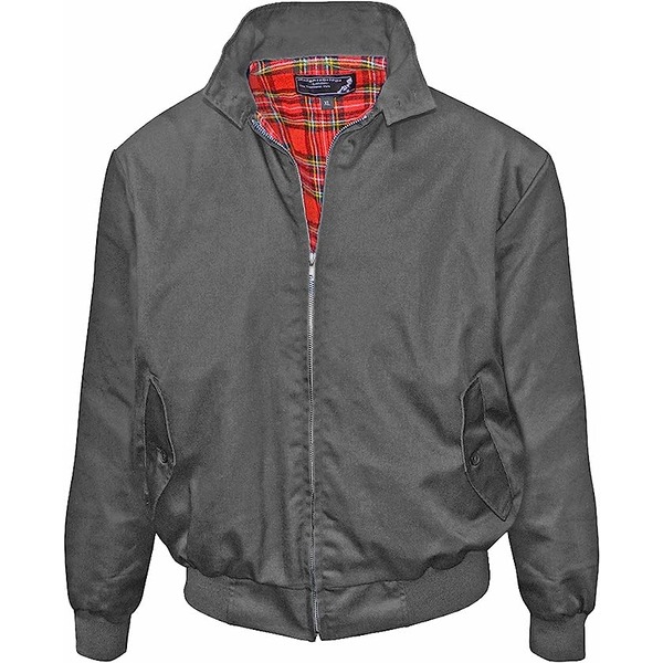 Mens Classic Harrington Jacket - Grey – Harrington Jacket Store