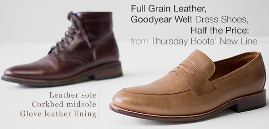 Full Grain Leather, Goodyear Welt Dress 