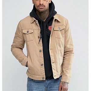 light brown trucker jacket