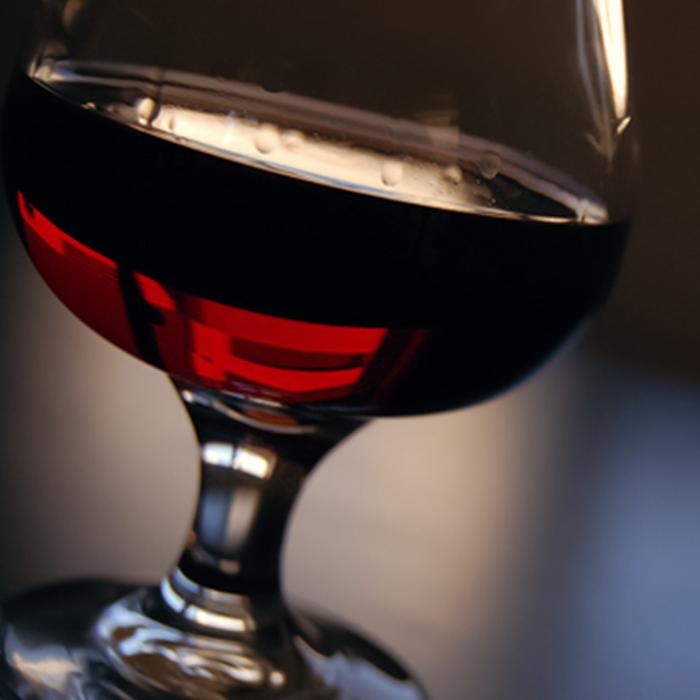 glass of port dessert wine