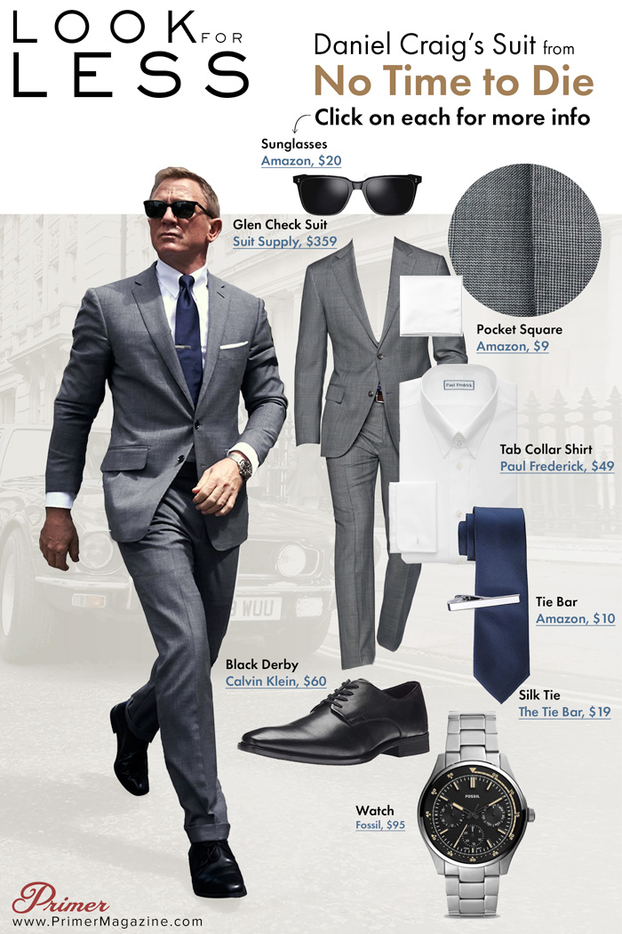 Look For Less: Daniel Craig's Suit From No Time To Die · Primer