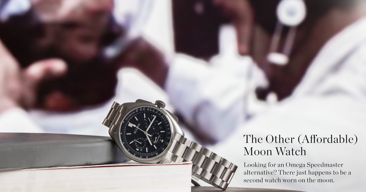 bulova moon watch small wrist
