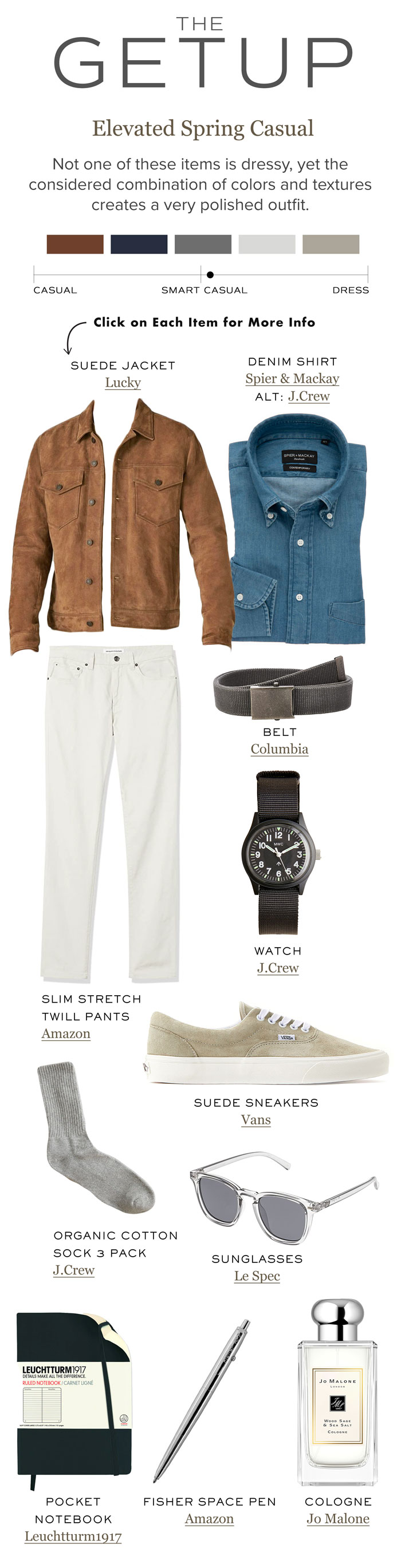 Easily create a modern casual look for this spring-summer